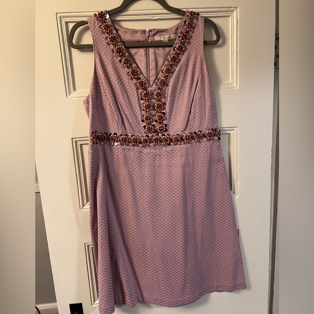 Boden Lavender Embellished Dress